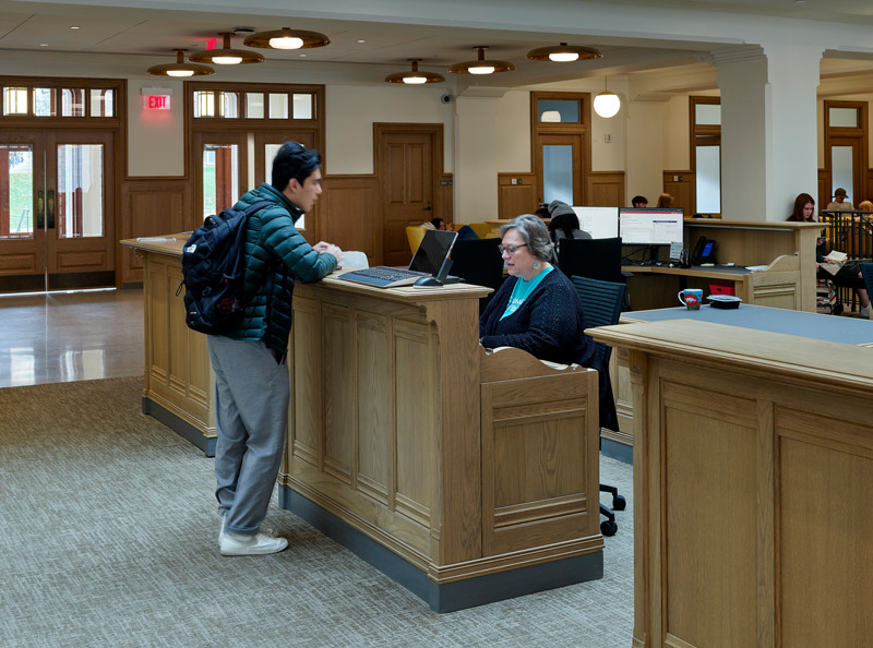 Student at Front Desk