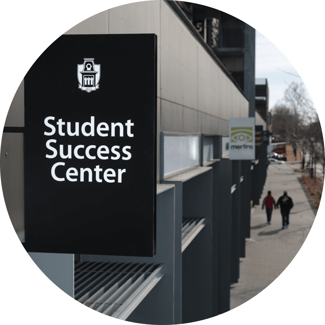 student success center sign